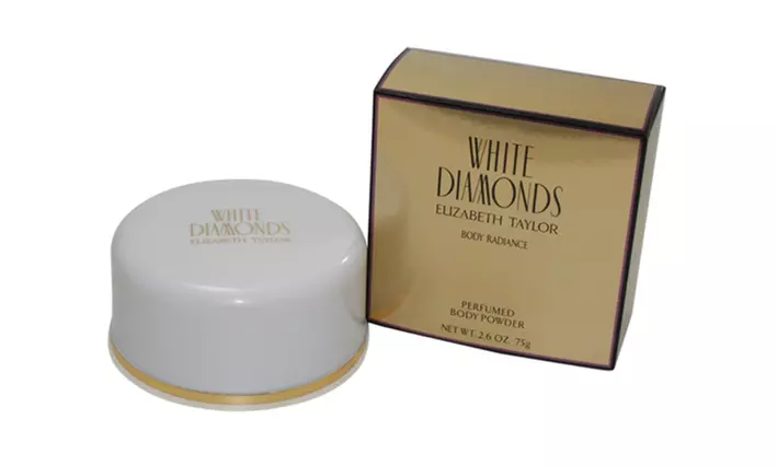 White Diamonds For Women  Elizabeth Taylor Body Powder With Puff 2.6oz - Primary Image