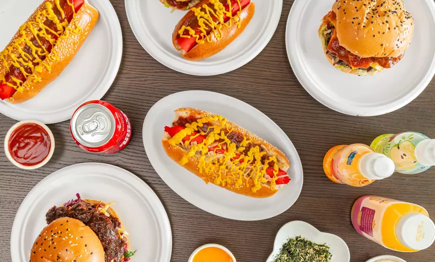 Image 1: Choice of Up to Any 4 Burgers, Fries, Drinks for 1, 2, 3, or 4 People