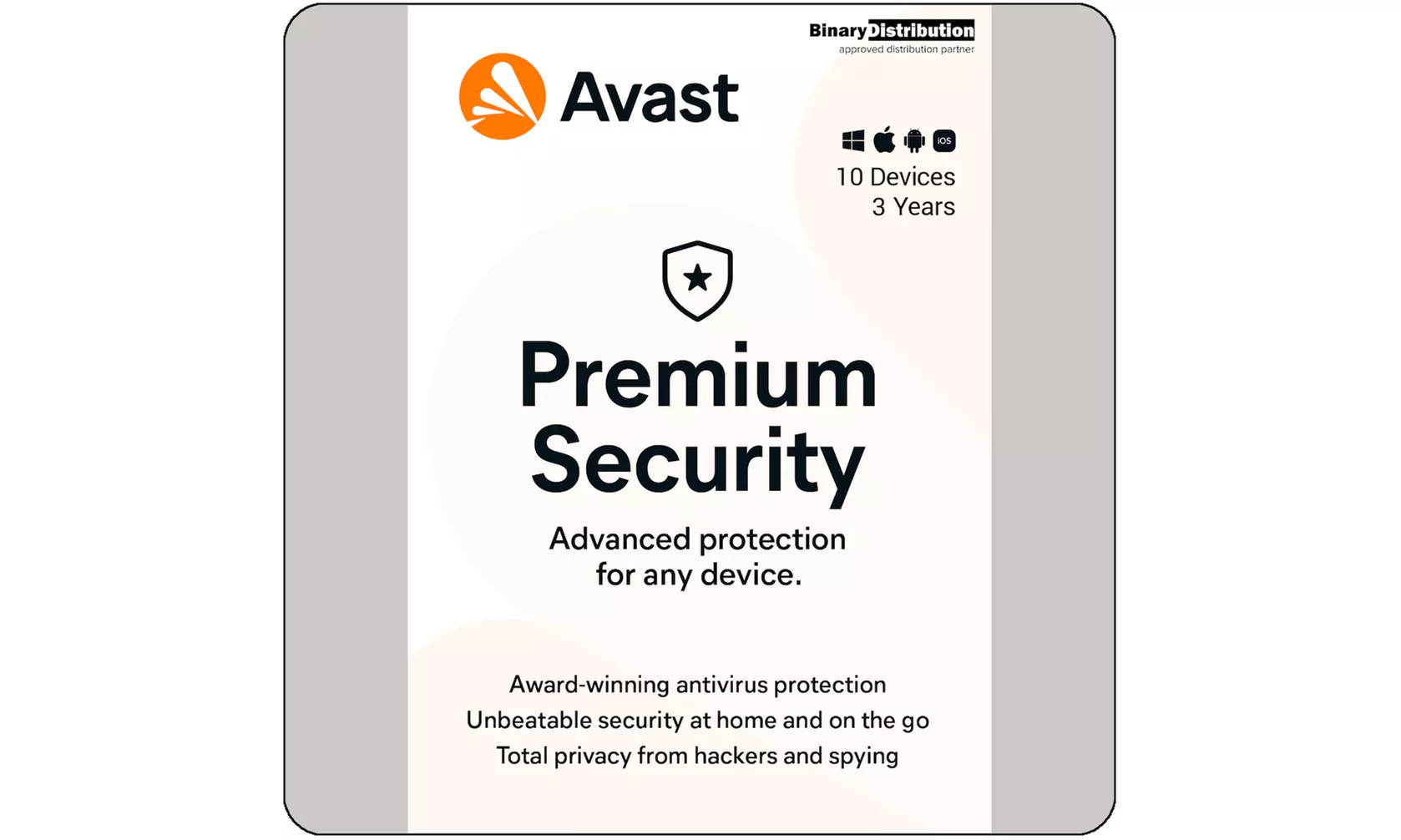 Logiciel Avast Premium Security 2026 sur 10 appareils pour 2 ou 3 ans