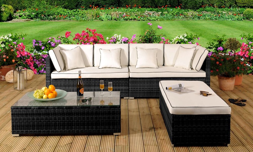 Image 2: Tropea Rattan-Effect Sofa Set 
