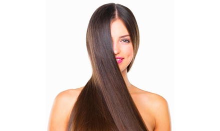 Para cabello corto: Alisado de queratina con lavado, masaje craneal y secado - Leah Esthetic Beauty Center