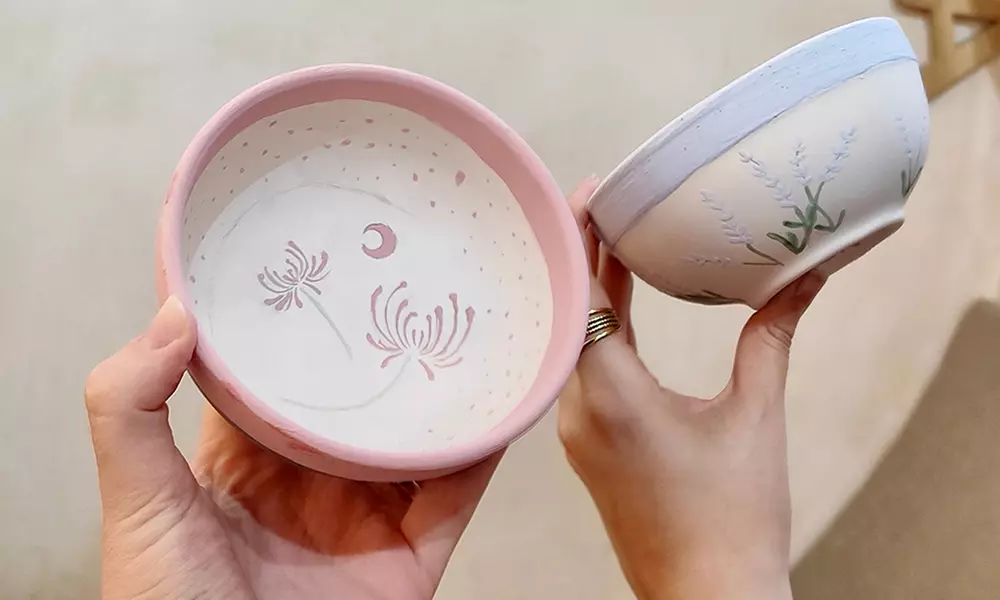 Taller de pintura sobre cerámica con 1 bebida o 1 copa de vino