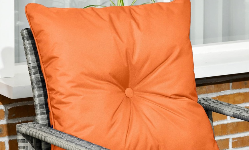 Image 14: Outsunny 3-Piece Rattan Effect Bistro Set