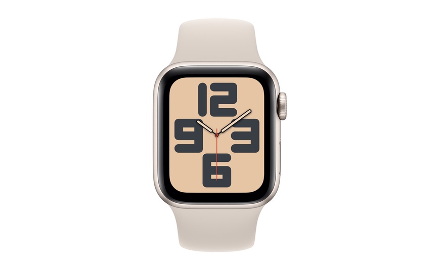 Image 2: Refurb Excellent A++ Grade Apple Watch SE (2022) GPS, 40mm with Starlight Sport Band