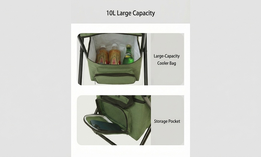 Image 5: Portable Outdoor Foldable Camping Chair in Assorted Colours