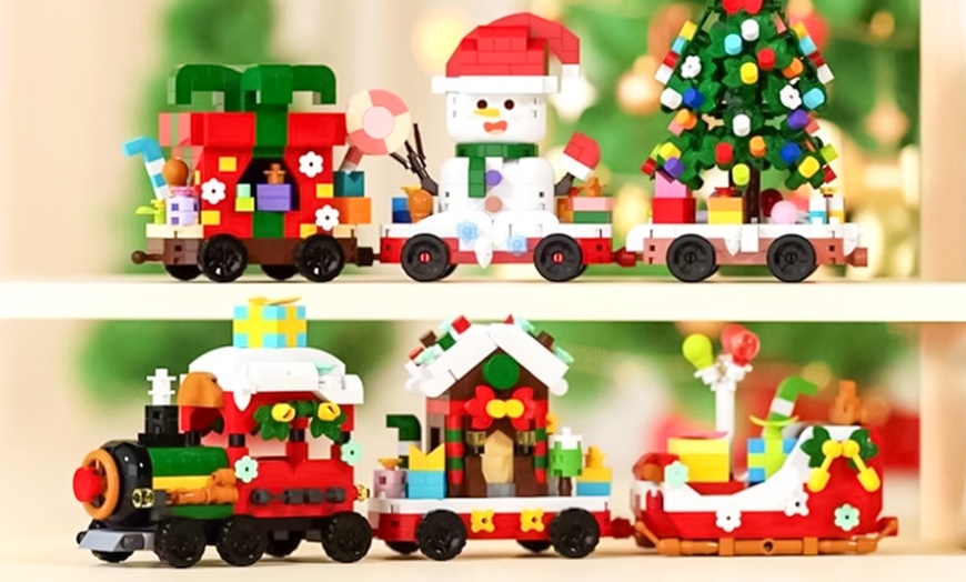Image 1: Set di blocchi di costruzione natalizi