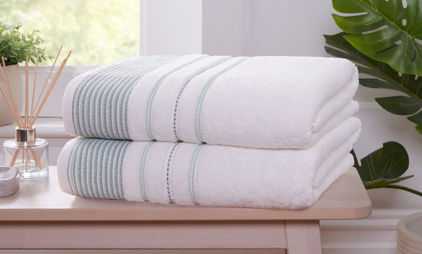 Image 1: 500GSM Dakota Cotton Bath Sheet 