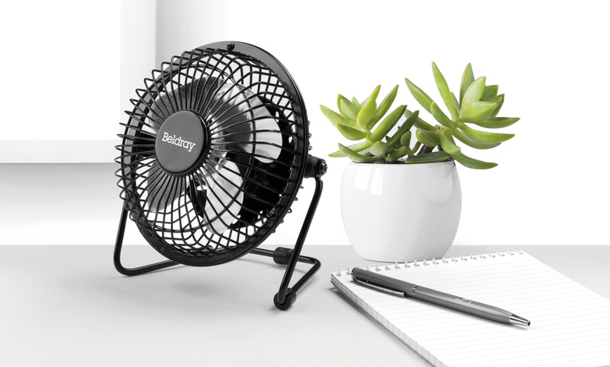 Image 1: Beldray Mini USB Desktop Fan