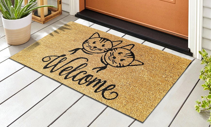 Image 80: Zerbino in cocco con retro antiscivolo