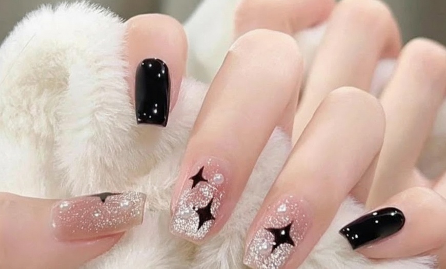 Image 1: Classic, Gel or French Manicure-Pedicure w/w/o Hand & Foot Spa at Home