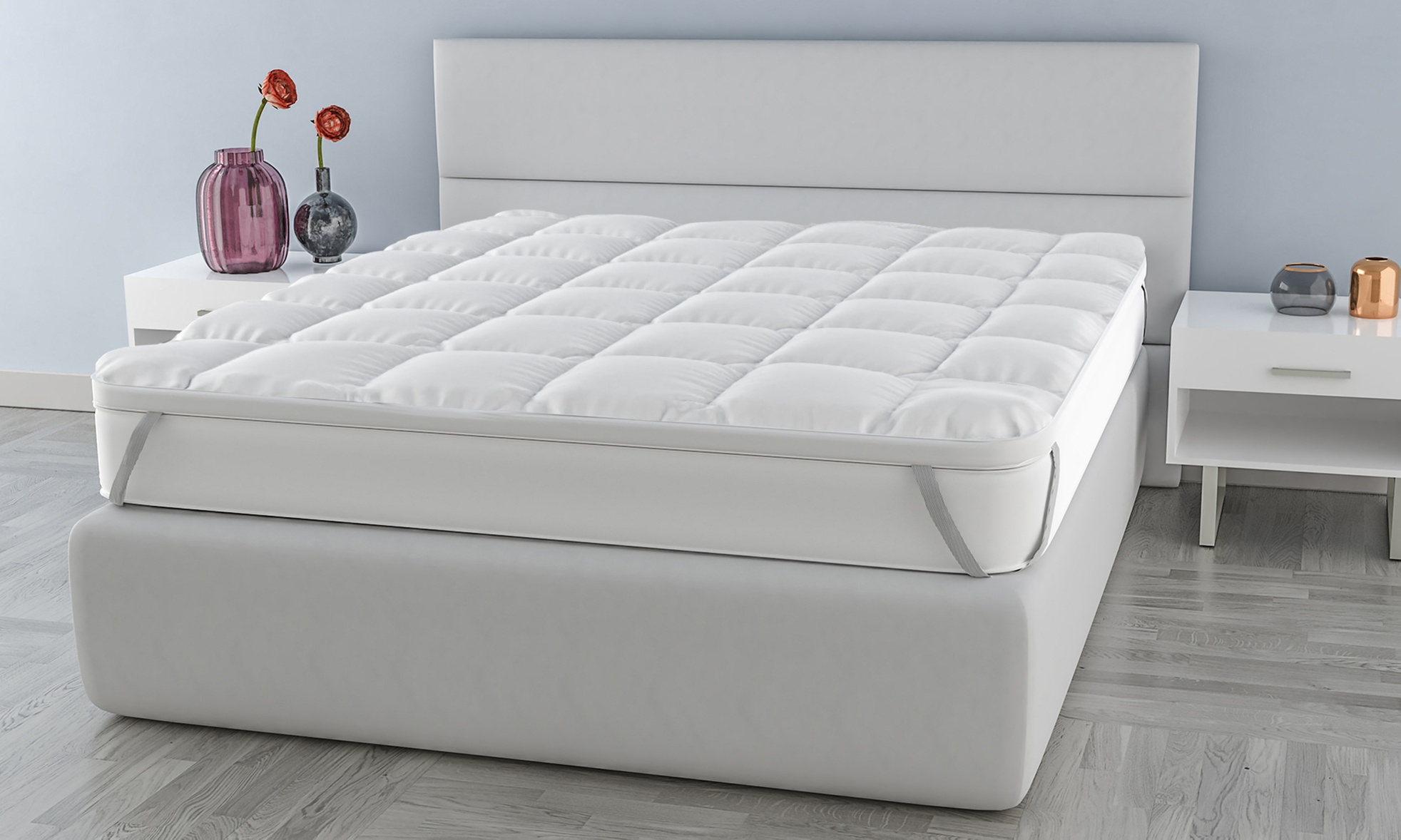 Topper Plus imbottito e trapuntato