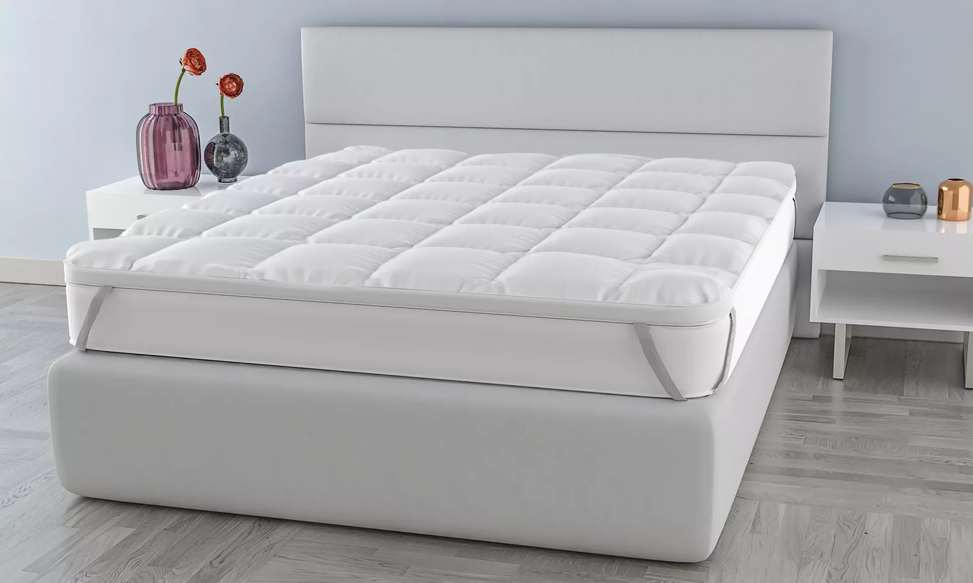 Topper Plus imbottito e trapuntato