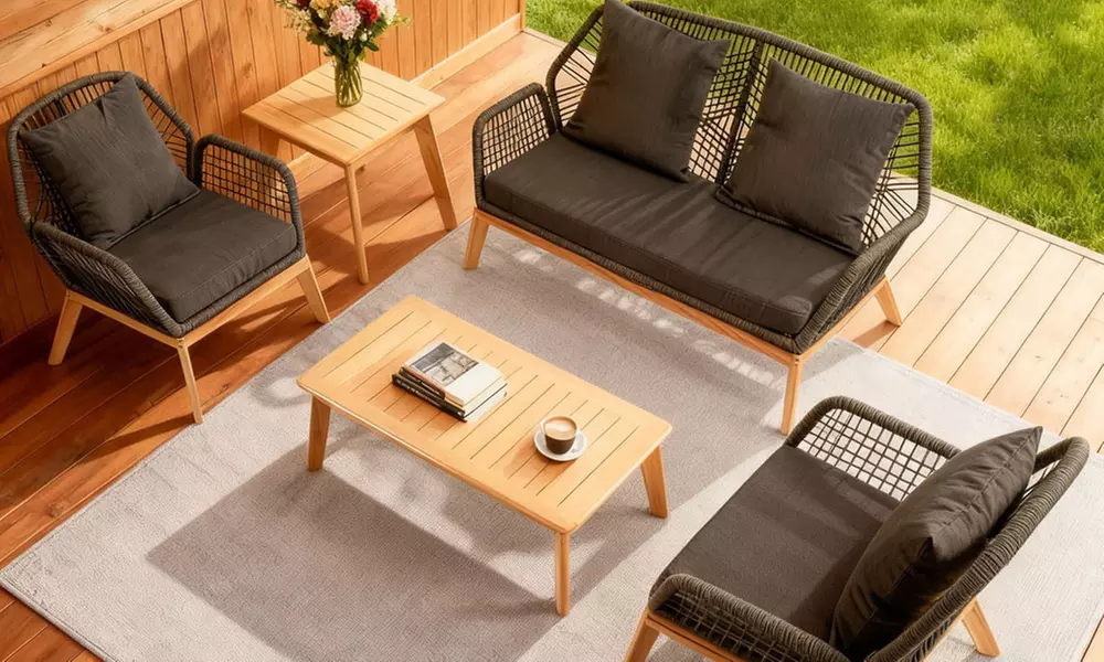 Salon de jardin 4 places Kocoon au design élégant et convivial