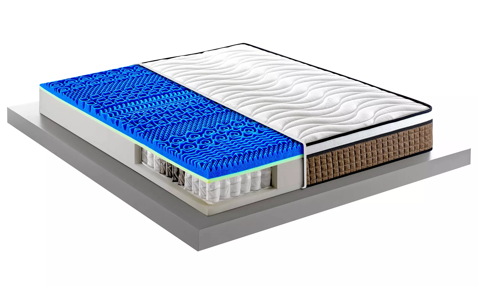 Matelas Mentor à mémoire de forme basé sur des ressorts indépendants