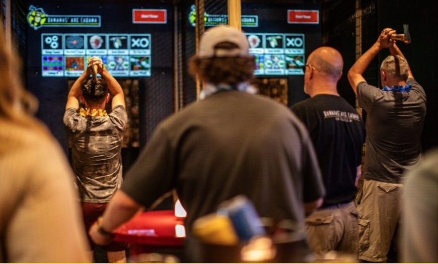 Image 3: Up to 32% Off Axe Throwing Experience at Bananas' Axe Cabana