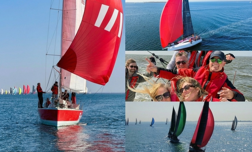 Image 8: Met zijn zevenen 8 uur lang bubbels met kapitein op open zee