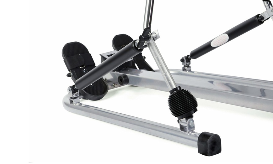 Image 10: Máquina de fitness de remo para casa con pantalla LCD