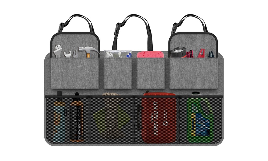 Image 7: Vinsani Deluxe Boot Organiser Black Or Grey