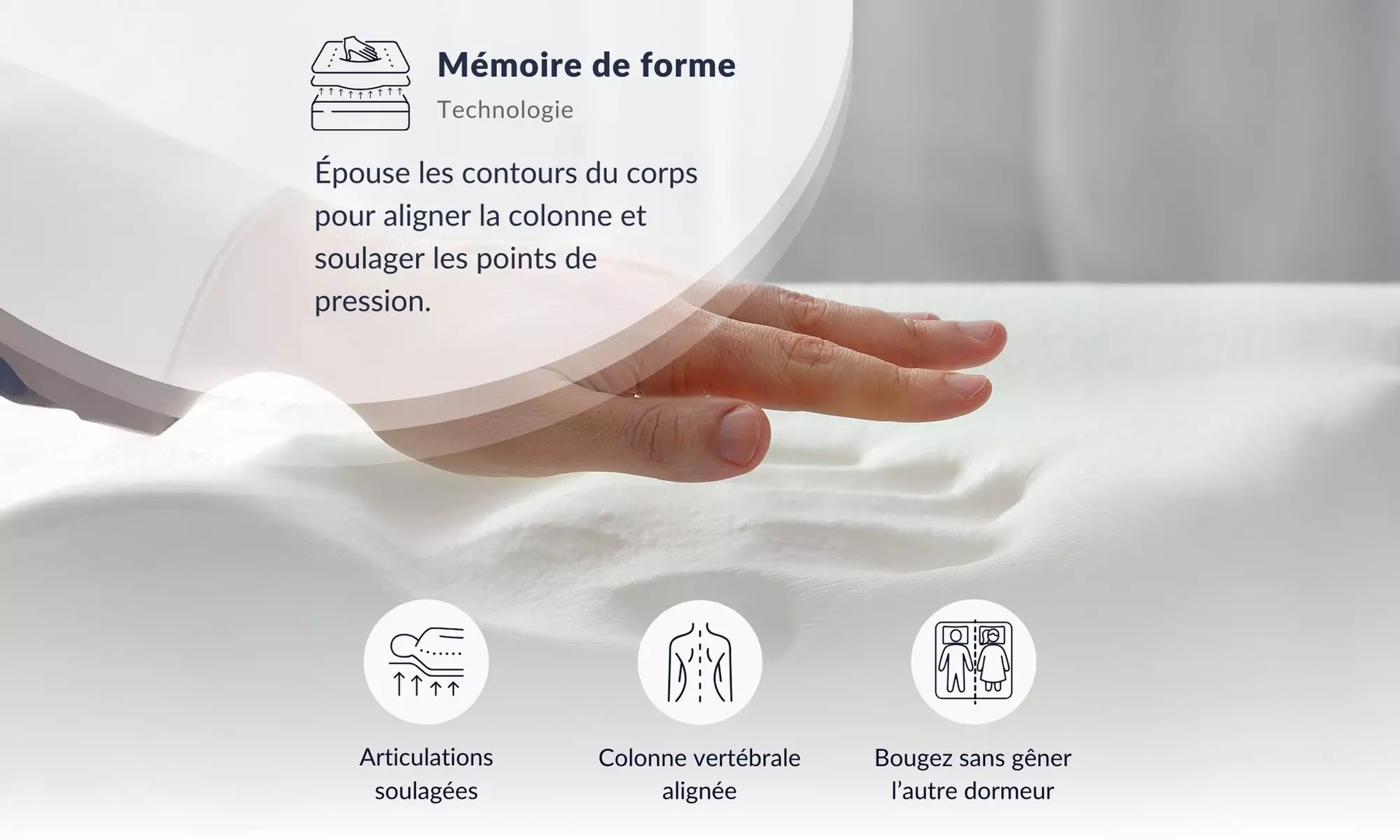 Matelas Paradise à mémoire de forme, 22 cm de Sieston