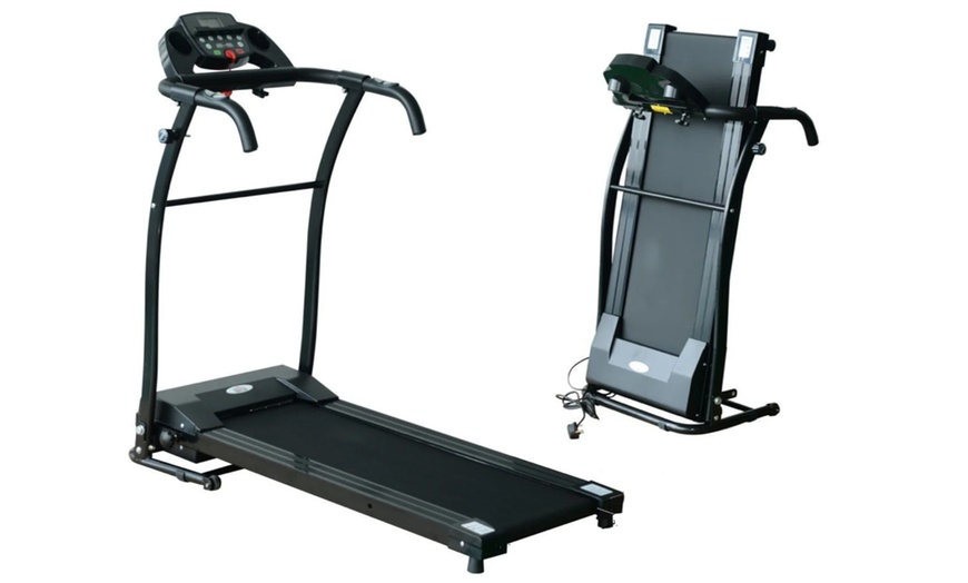 Image 4: HomCom Foldable Treadmill