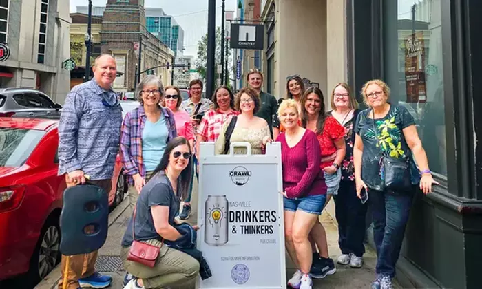 Drink, Think & Explore Nashville – Pub Crawl Passes for One, Two, or Four People - Primary Image