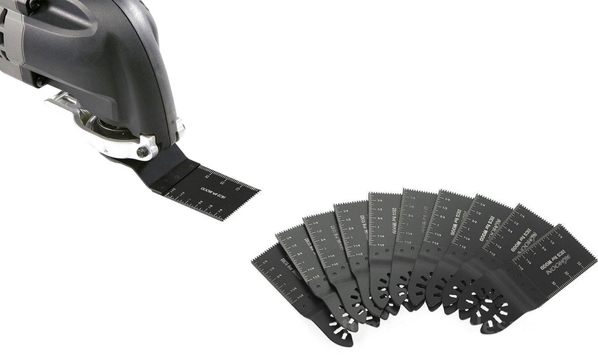 Image 4: 10Pcs 34mm Oscillating Multi Tool Saw Blade High Carbon Steel Saw Blade