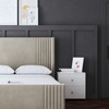 Image 3: DS Living Elara Winged Panel Bed With Ottoman Gas Lift