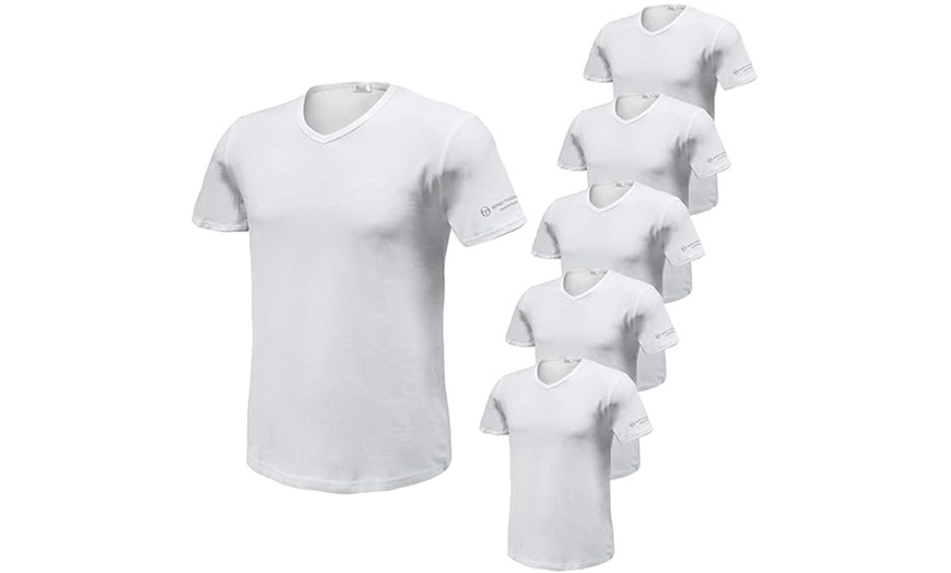 Image 6: 3x, 6x oder 12x Sergio Tacchini T-Shirt mit V-Ausschnitt für Herren