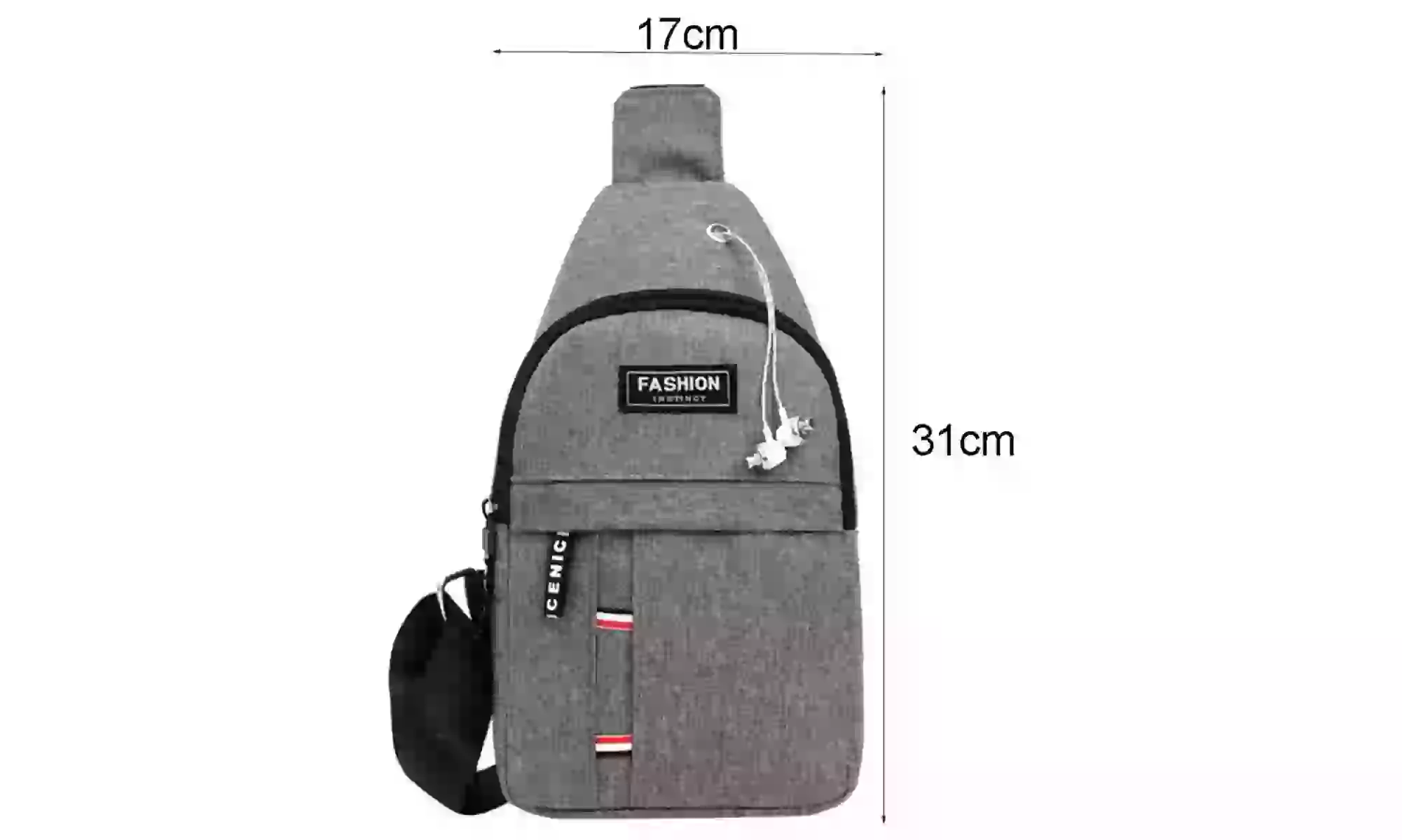 Minibandolera de viaje resistente al agua con correa ajustable