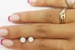 925 Sterling Silver 2.00 CTTW Round Cut Fire Opal Stud Earrings Multiple Options - Second Medium