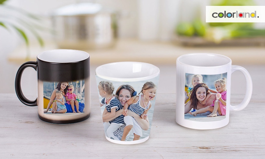 Image 1: Personalised Photo Mugs - Latte, Classic or Magic from Colorland