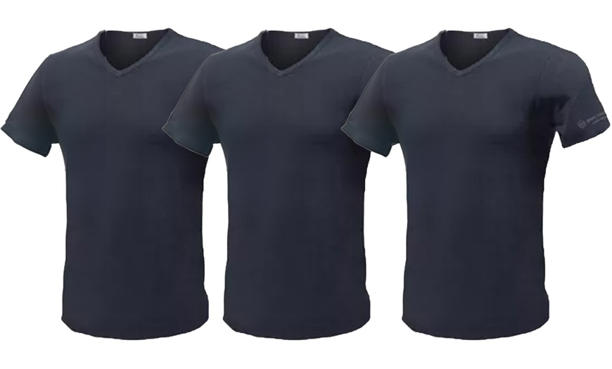 Image 8: 3x, 6x oder 12x Sergio Tacchini T-Shirt mit V-Ausschnitt für Herren
