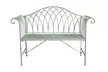 Wrought Iron Versailles Garden Bench - White or Sage Green - Image 3