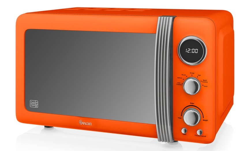 Image 12: Swan Retro Digital Microwave