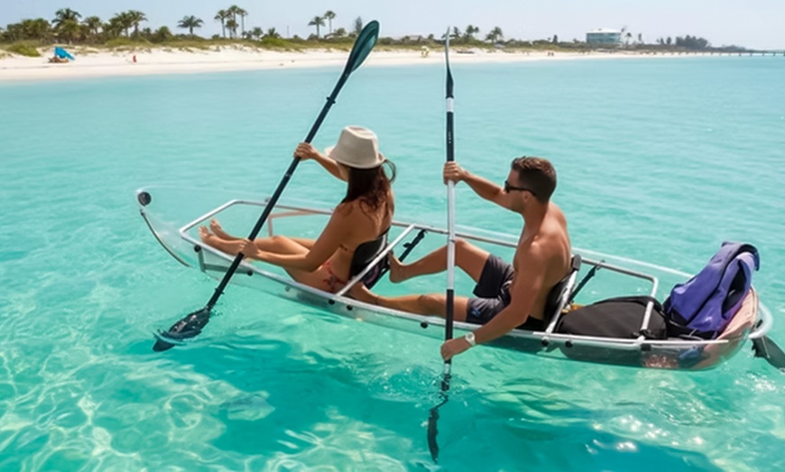 Image 3: 37% Off Clear Kayak Picnic Adventure - Night Glow Adventures