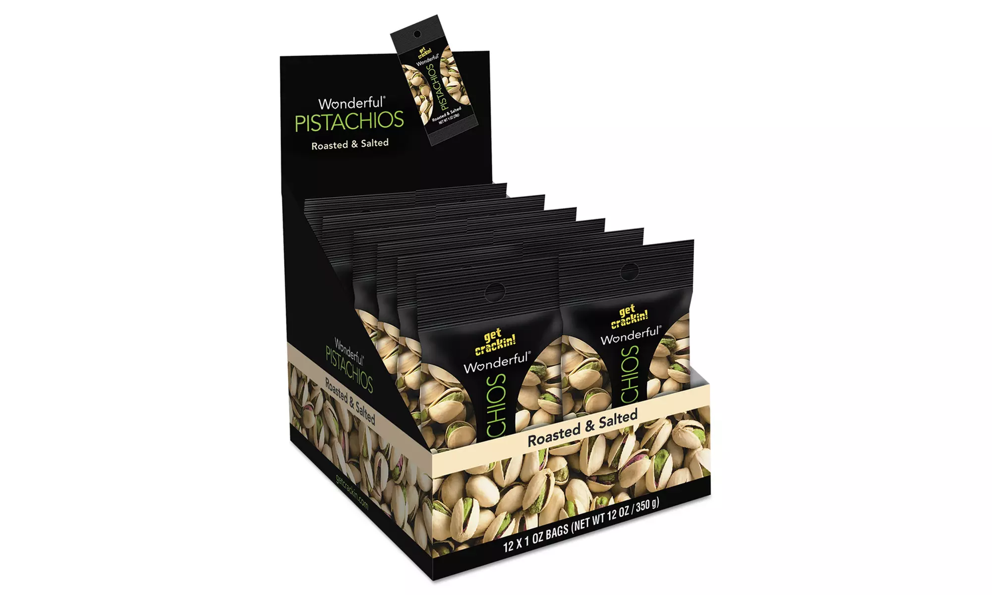 Wonderful Pistachios Roasted & Salted or Salt & Pepper (1 Oz.; 12-Pack) - Second Medium