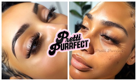 Eyelash Extensions - Classic or Hybrid - Full Set - Pretti Purrfect