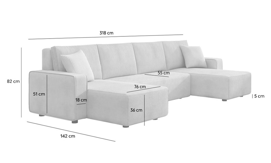 Image 28: Canapé panoramique convertible Lubec, Kocoon 