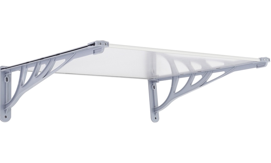 Image 12: All-Weather Plastic Sloped Canopy