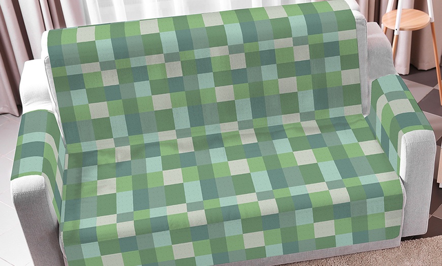 Image 11: Copridivano antiscivolo con stampa