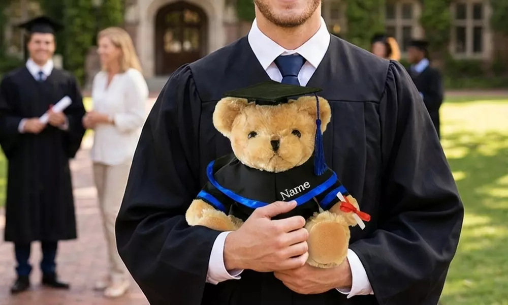 Custom Graduation Plush Toys – Personalized Embroidered Name Plush Toys | Gift for Kids & Family | Soft & Unique Keepsake