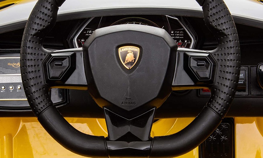 Image 2: HomCom Electric Ride On Car Toy with Remote Control