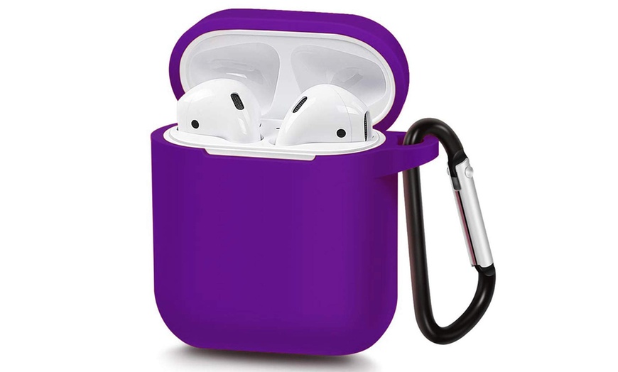 Image 18: AirPods Silicone Case Cover Protective Skin for Apple Airpod Charging Case