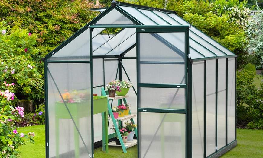 Image 19: Outsunny Walk-In Greenhouse