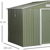 Image 5: Outsunny Large Metal Garden Shed; Durable and Easy Assembly
