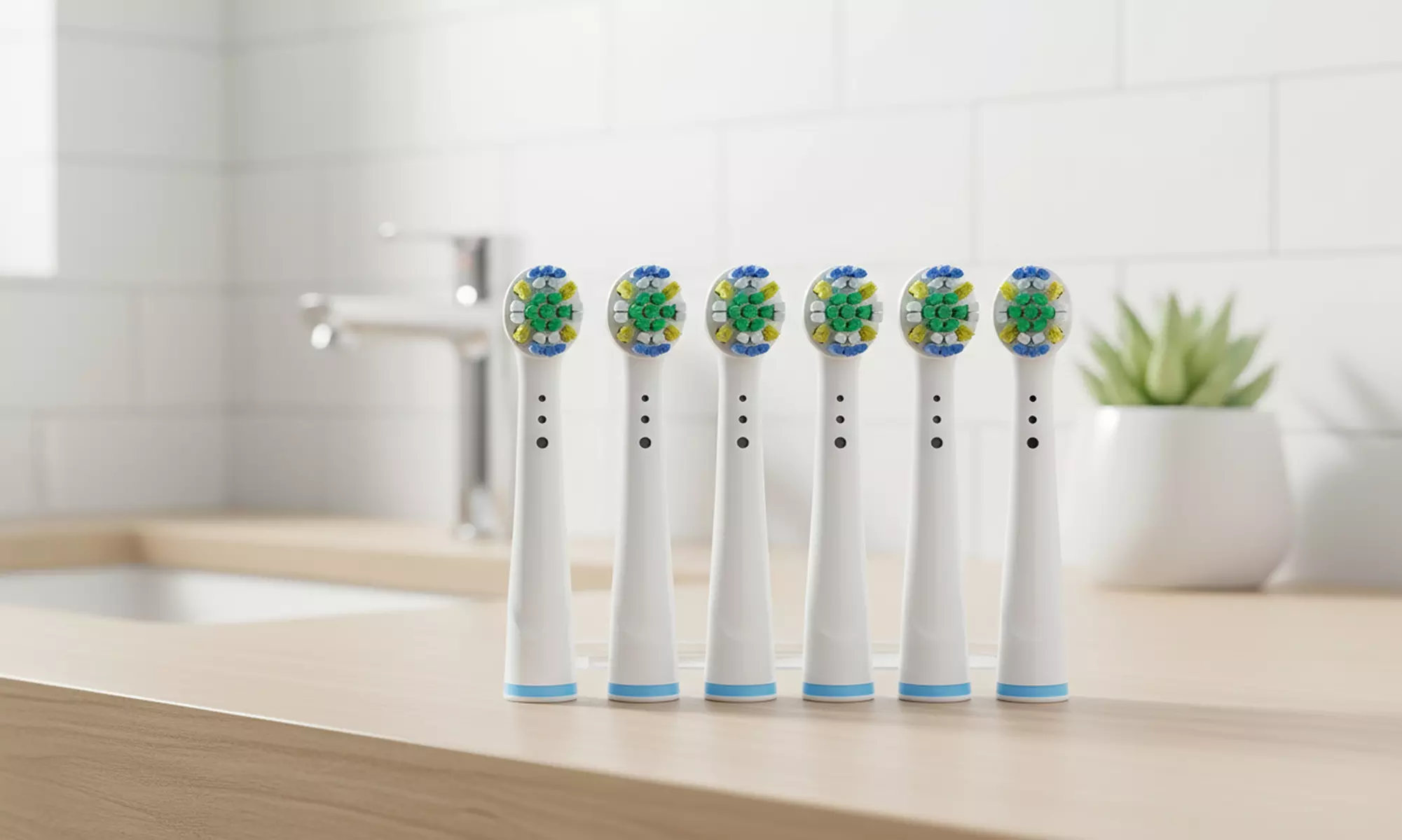 Replacement Toothbrush Brush Heads 8-12-20 Pack (Oral B Compatible) - Primary Image