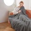 Image 2: Fleece Weighted Blanket for Adults in Various Colours and Sizes