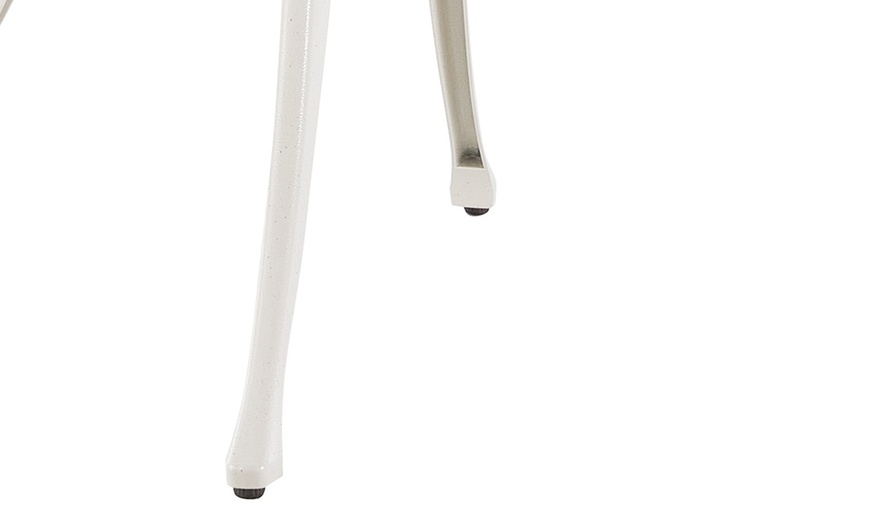 Image 21: Garden Outdoor Cast Aluminum Vintage Bistro Table 