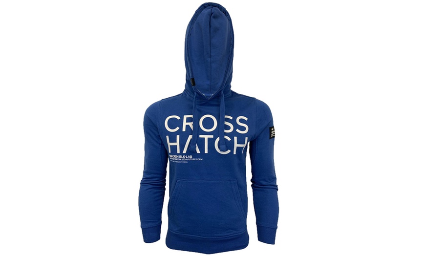 Image 3: Crosshatch Hooded Sweatshirt