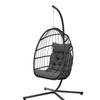 Image 44: Outdoor Cosy Rattan-Effect Hanging Egg Chair with Cushion